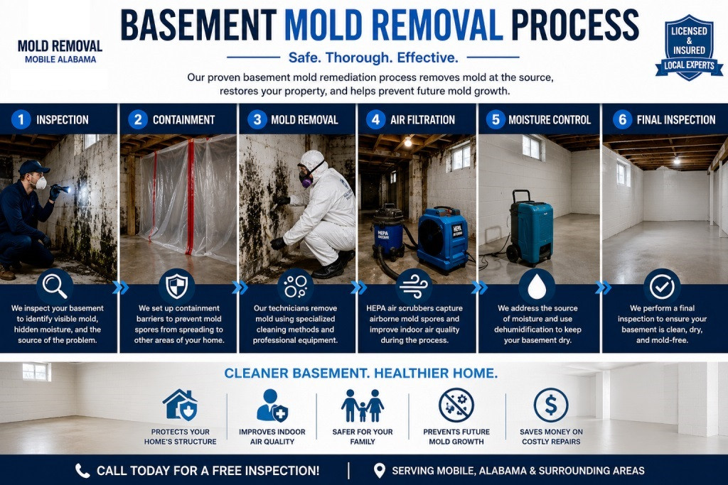 Basement Mold Removal Process